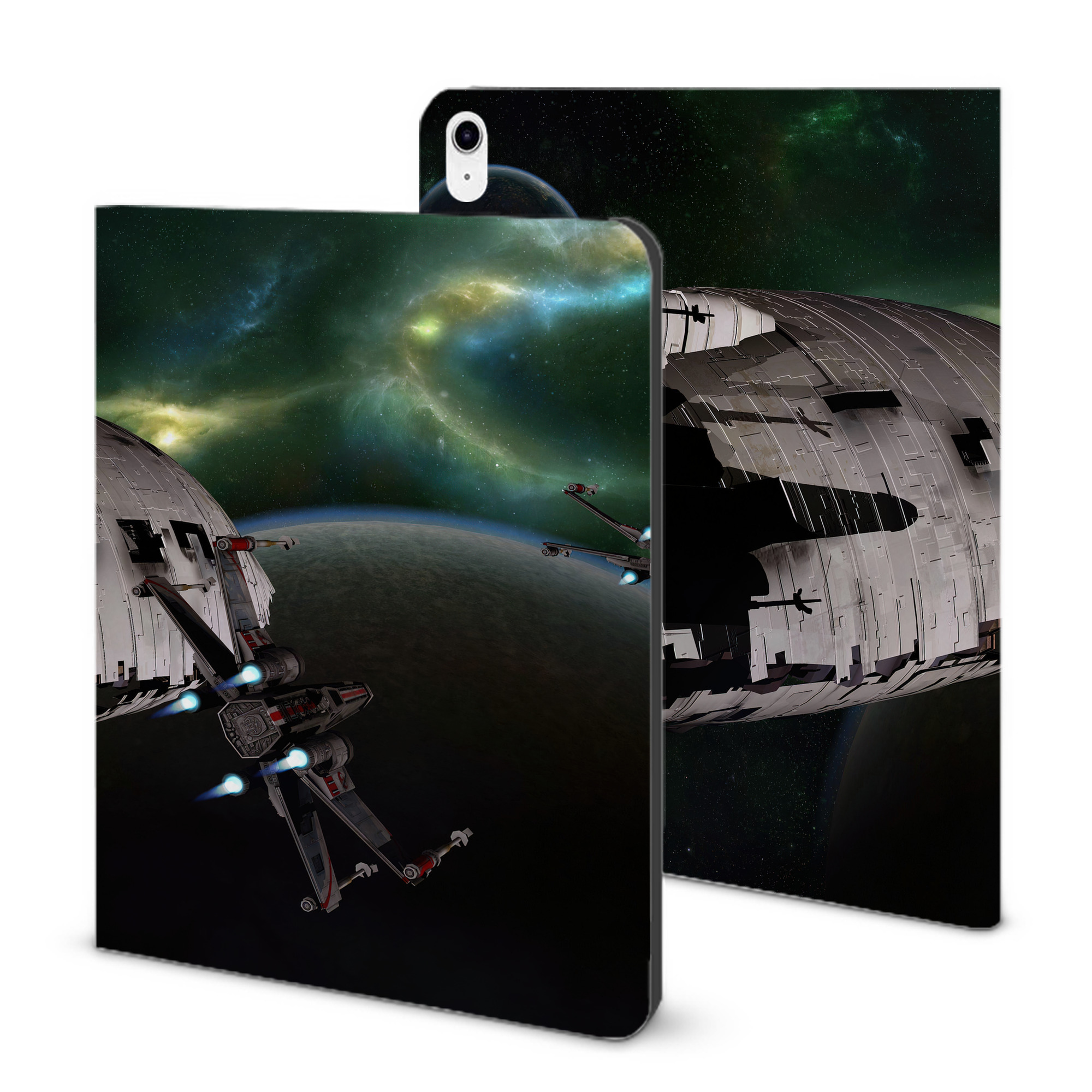 （画像用） スター・ウォーズ Star Wars IPad ケース ブック型 PUレザー TPU 耐衝撃 軽量 薄型 ペン収納なし 全面保護 IPad 各モデル対応